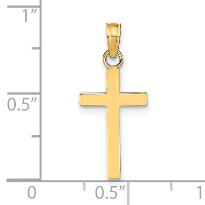 14k Polished Cross Pendant