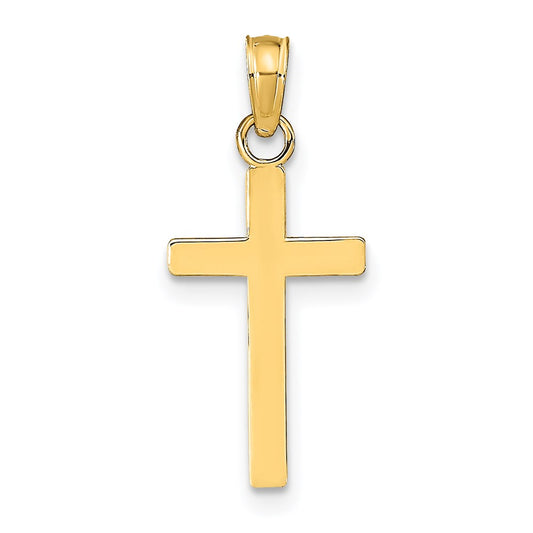 14k Polished Cross Pendant