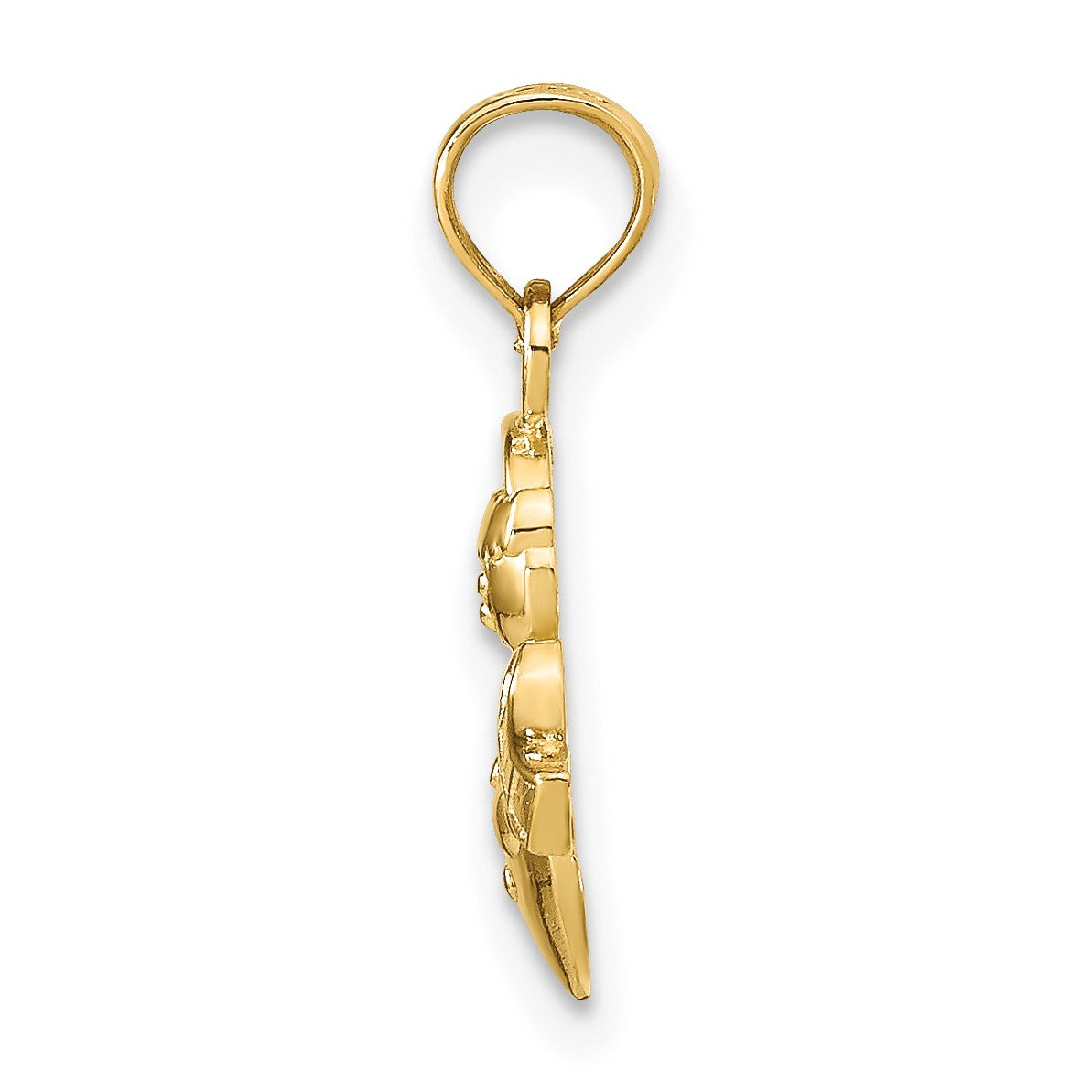 14K Snowman Charm