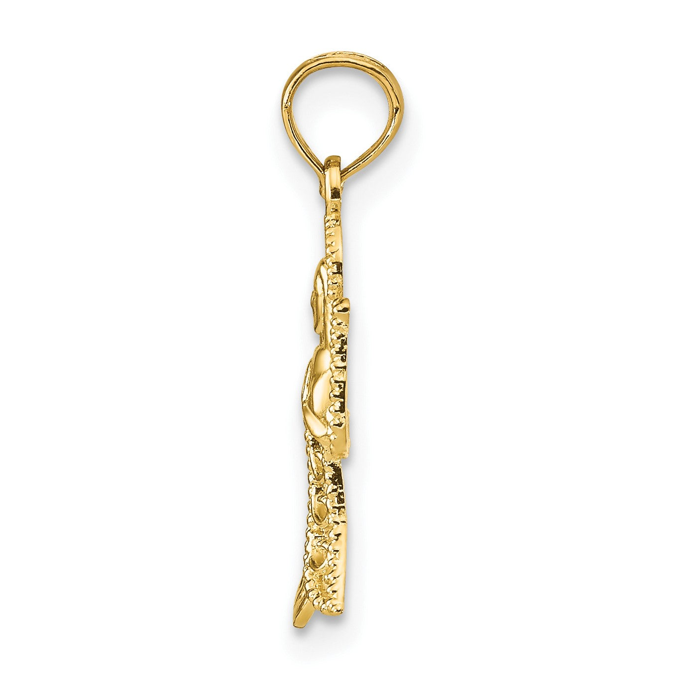 14k Filigree Angel Pendant