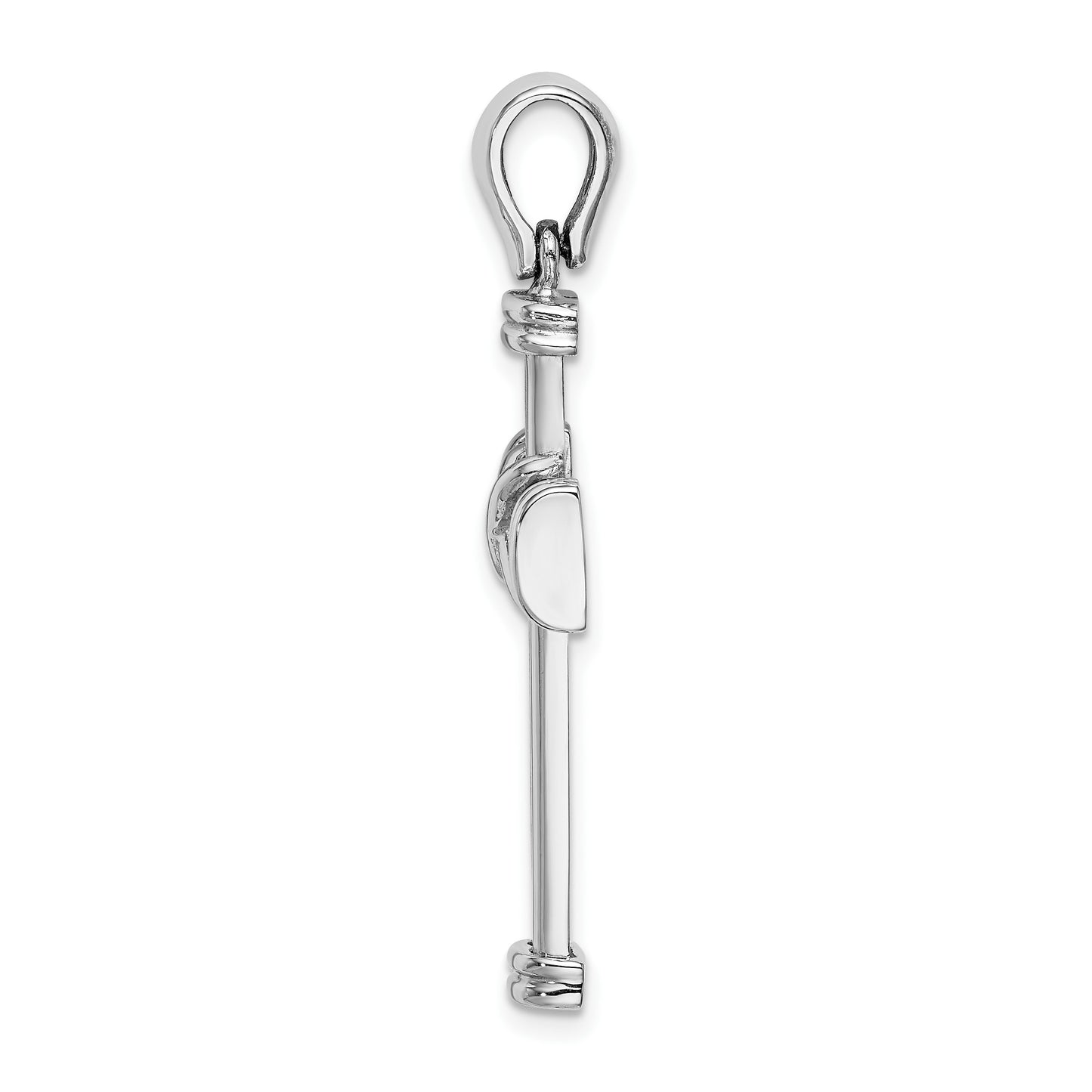 14k White Gold -X- Center Cross Charm
