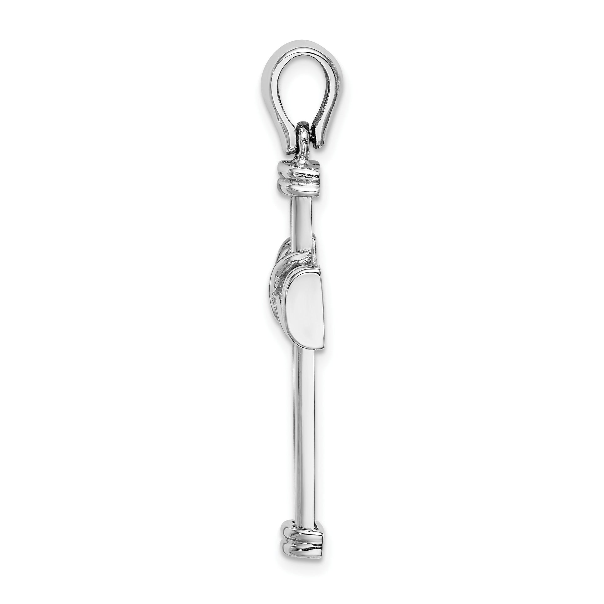 14k White Gold -X- Center Cross Charm