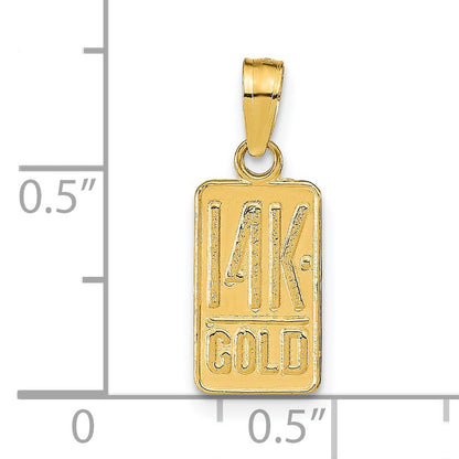 14k GOLD Pendant