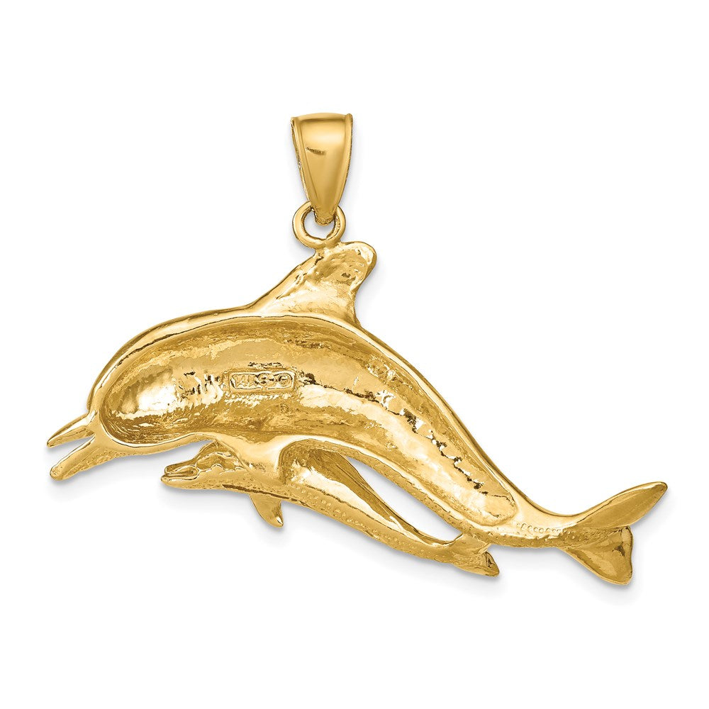 14k Dolphins Pendant