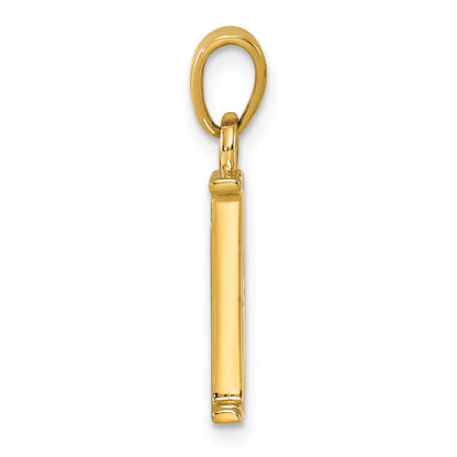 14K Letter B Initial Pendant
