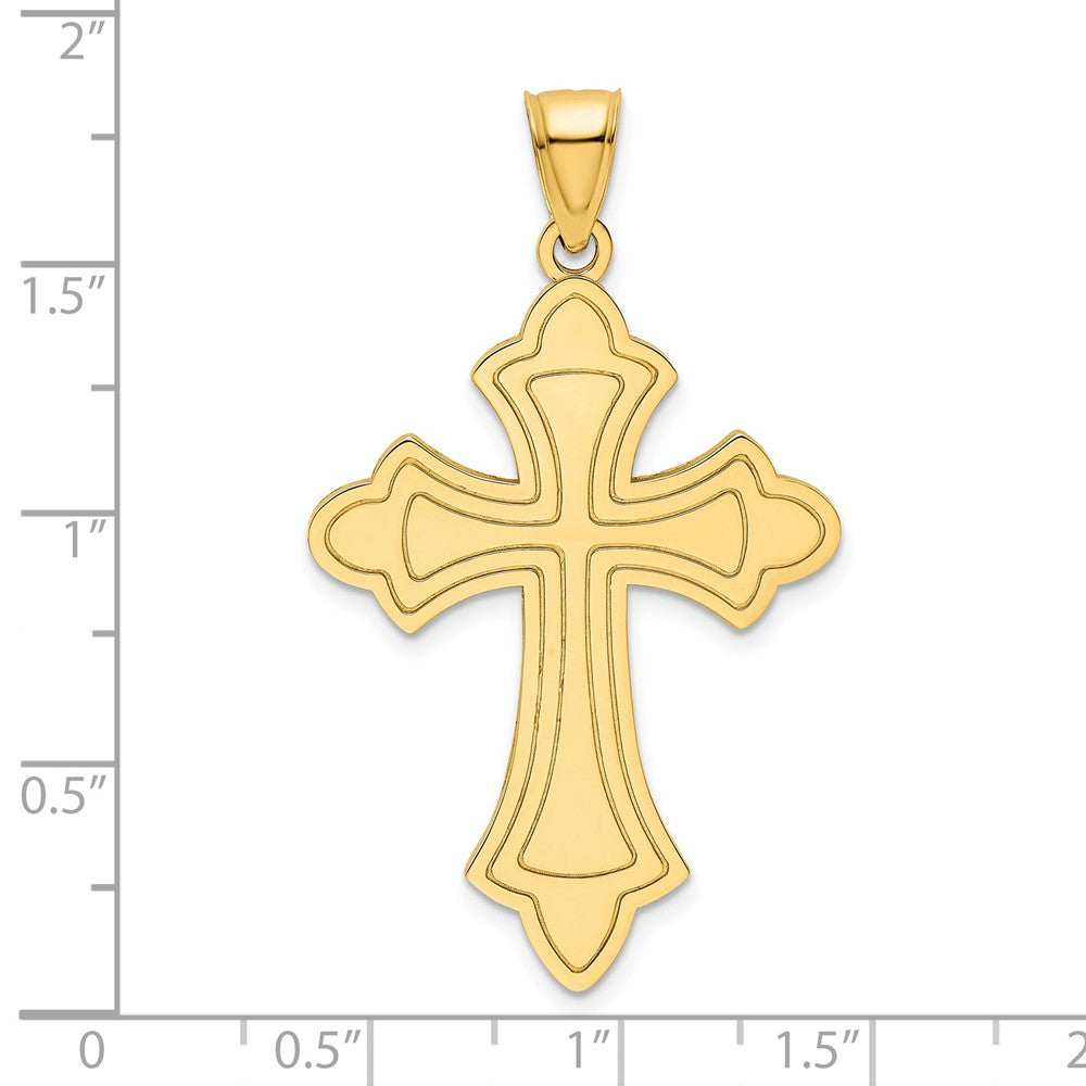 14k Polished Cross Pendant