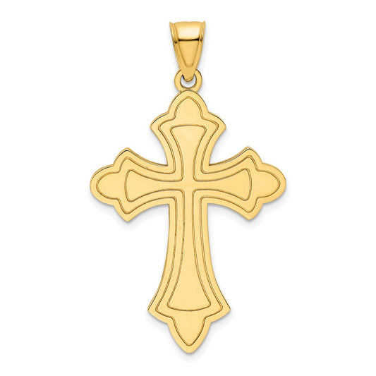 14k Polished Cross Pendant