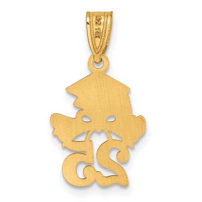 14K Graduation Cap and Diploma 25 Charm