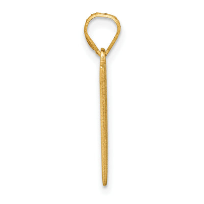 14K Class Of 2025 Rally Flag / Graduation Charm