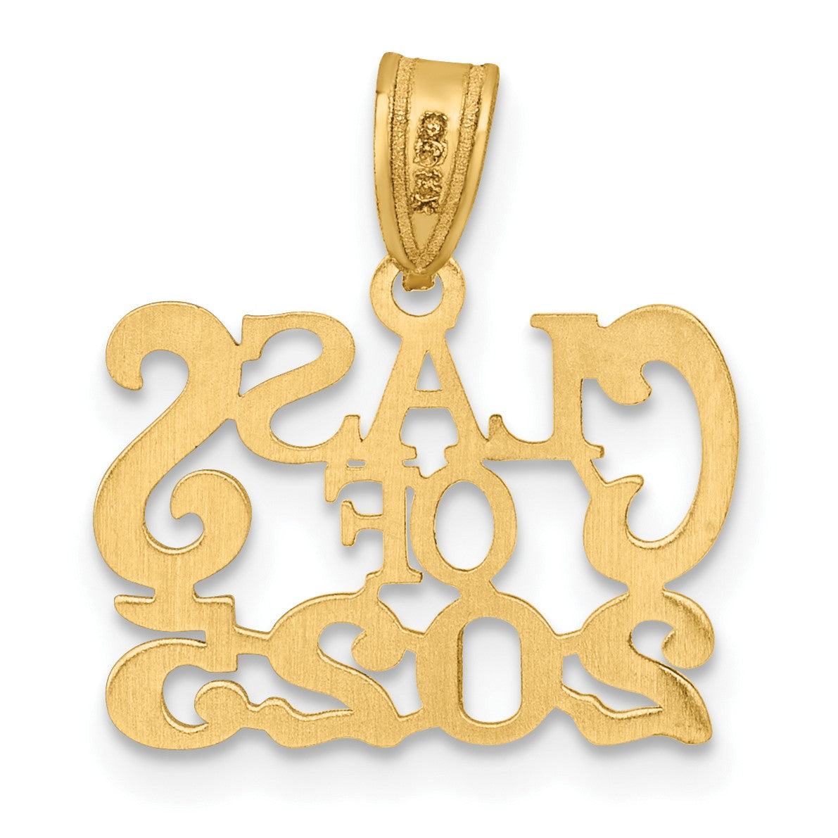 14k Polished CLASS OF 2025 Charm