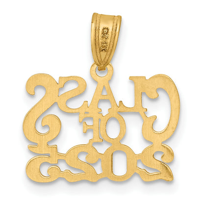 14k Polished CLASS OF 2025 Charm