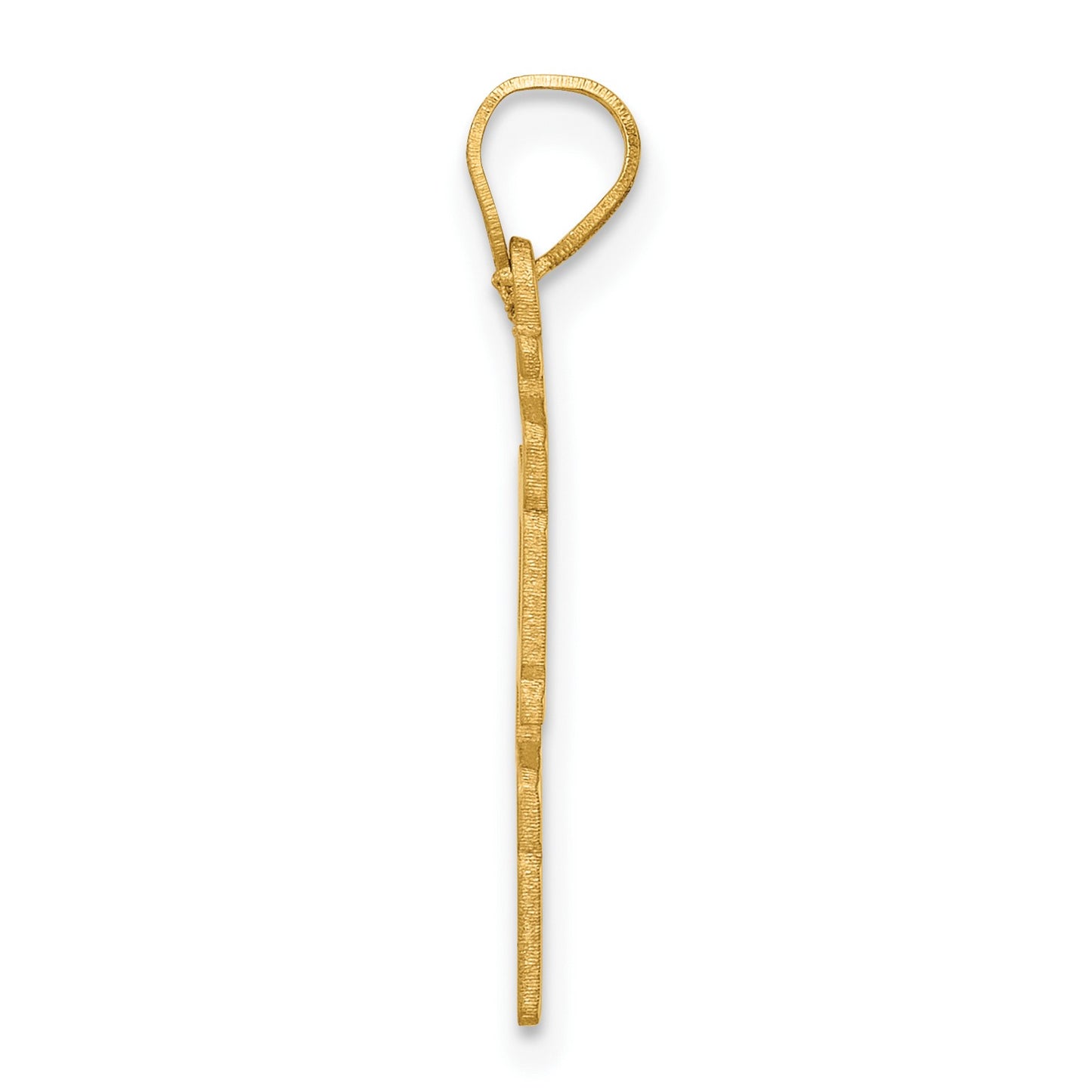 14K Polished Vertical 2026 Charm