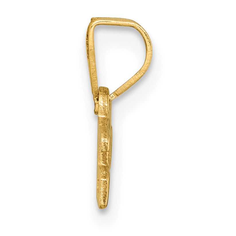 14K Polished Horizontal 2025 Charm
