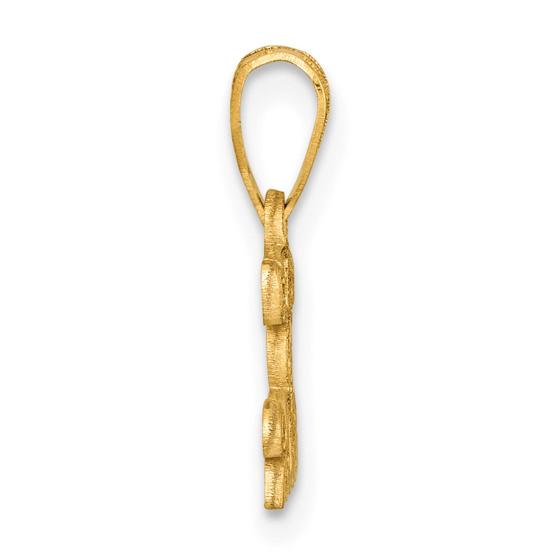 14k Polished Block CLASS OF 2025 Charm
