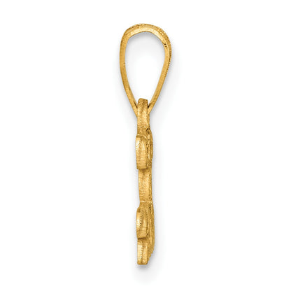 14k Polished Block CLASS OF 2025 Charm