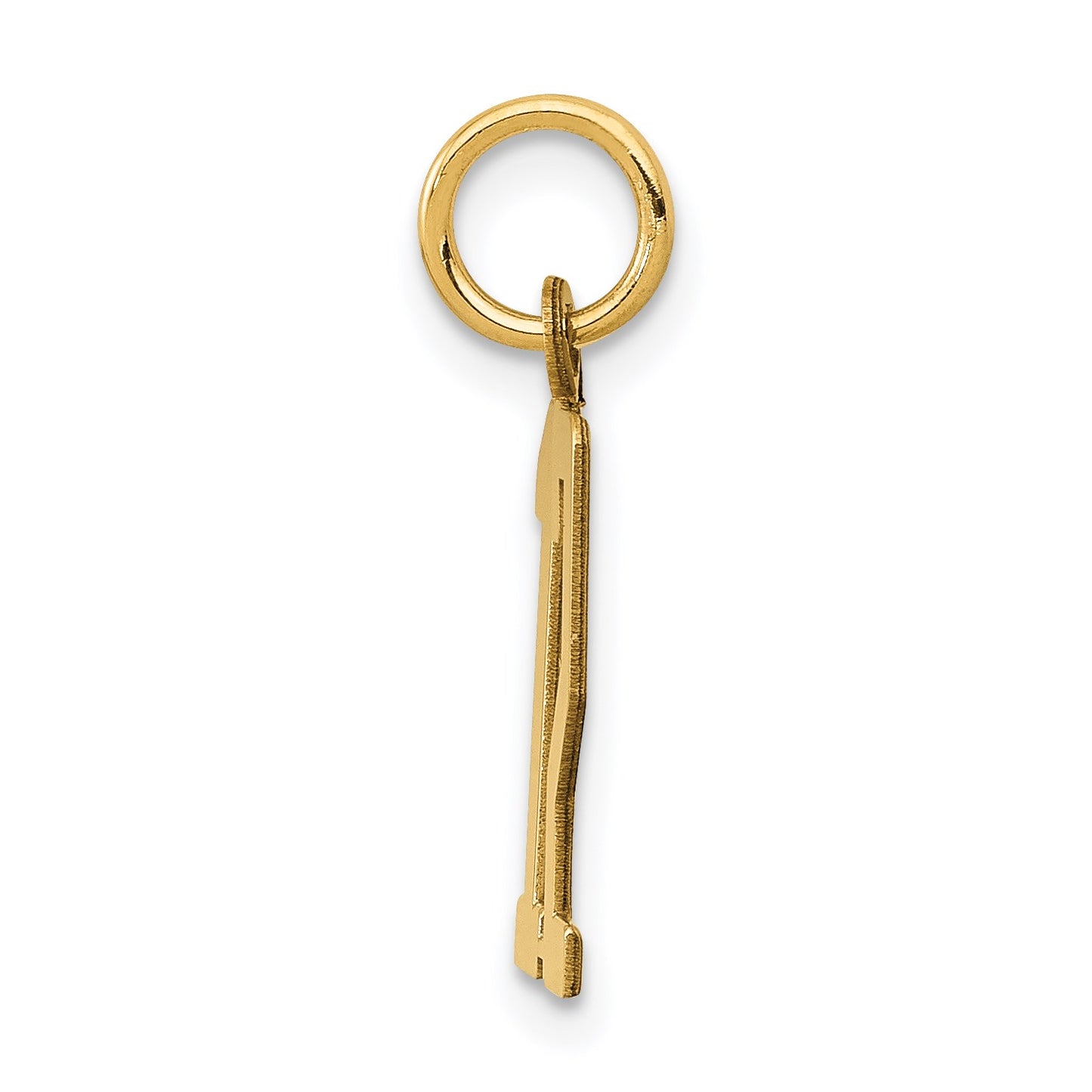14k Small Elongated Number 12 Charm