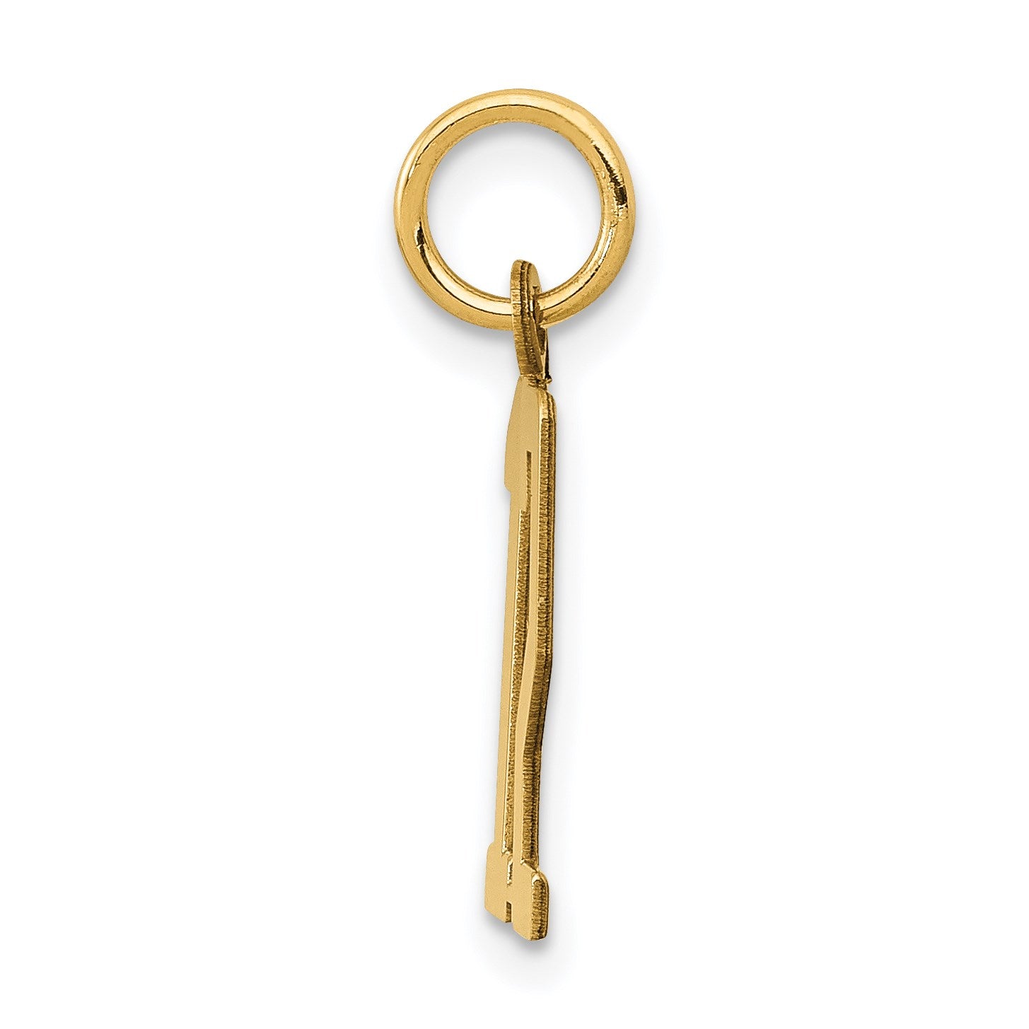 14k Small Elongated Number 12 Charm