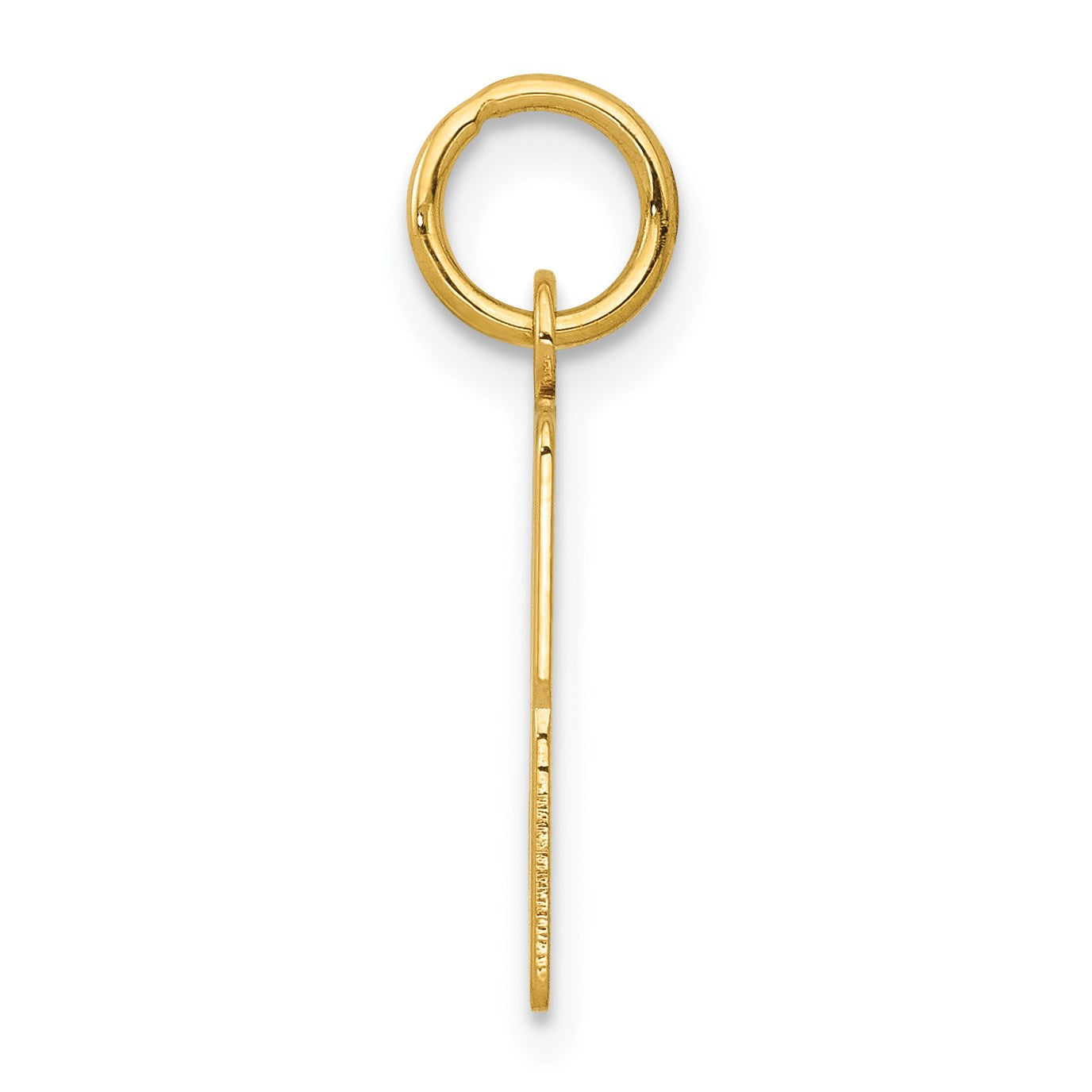 14k Small Elongated Number 33 Charm