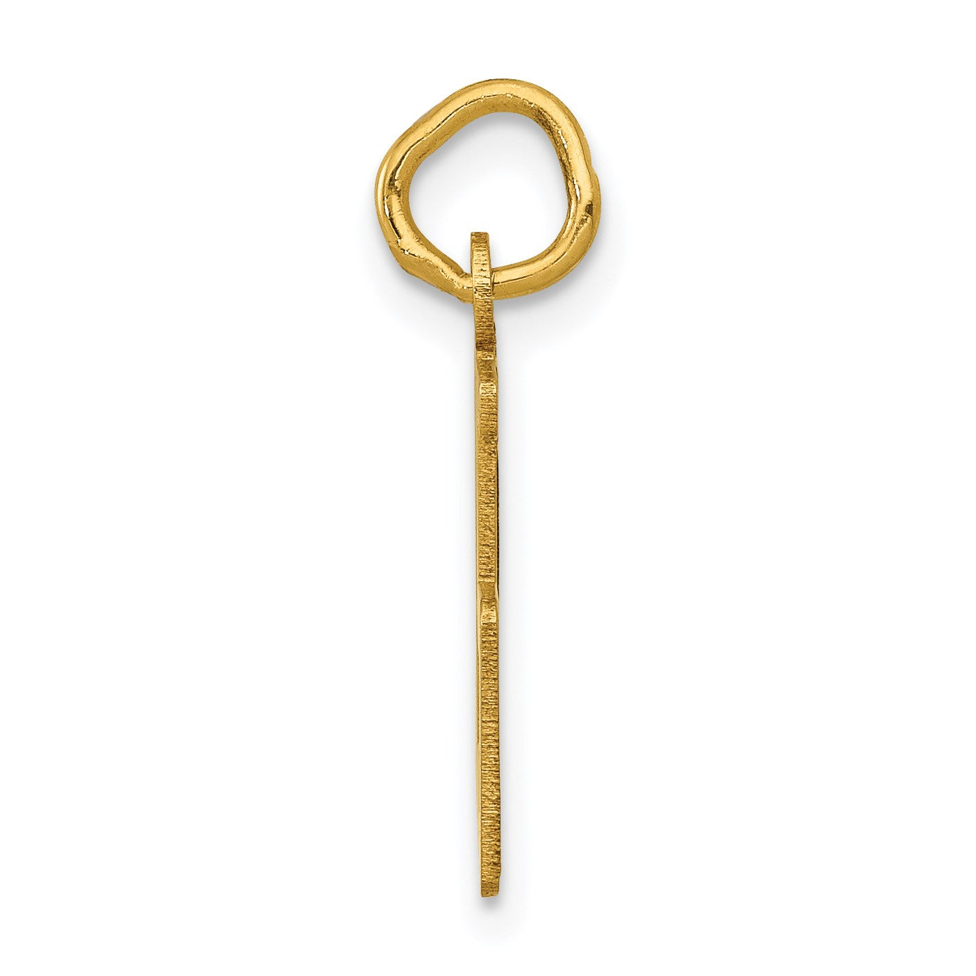 14k Small Elongated Number 35 Charm