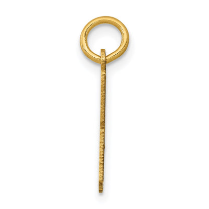 14k Small Elongated Number 48 Charm