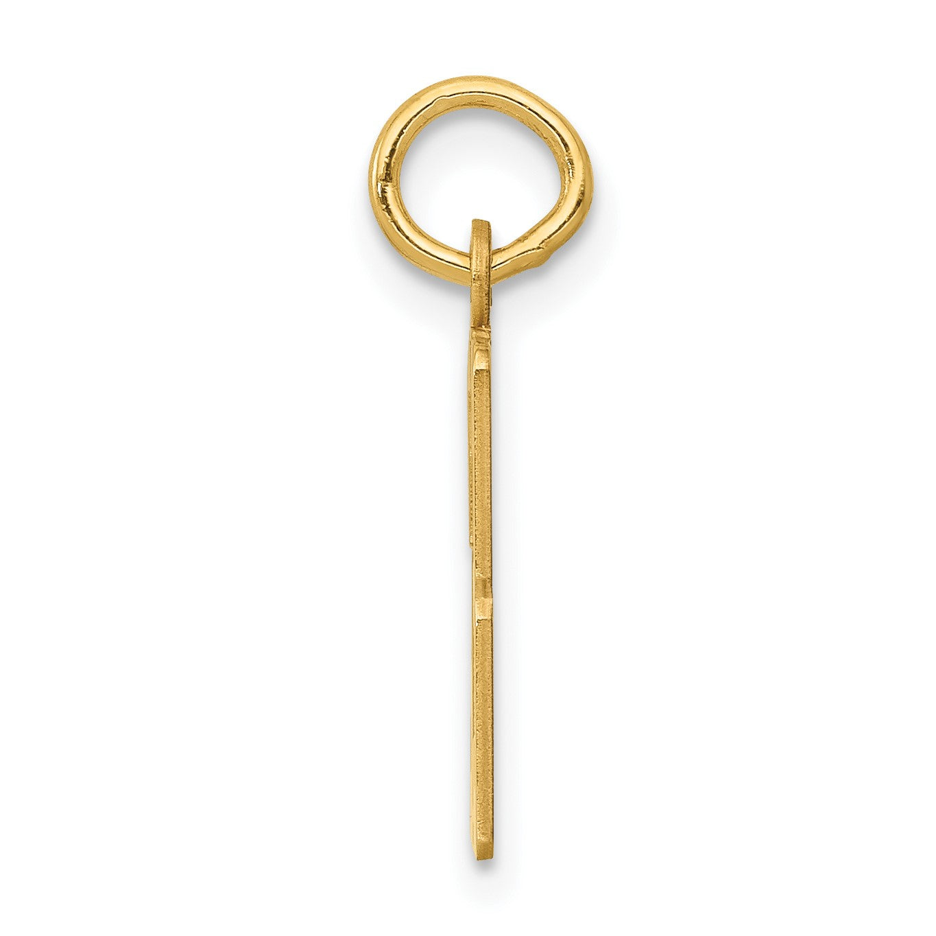14k Small Elongated Number 53 Charm