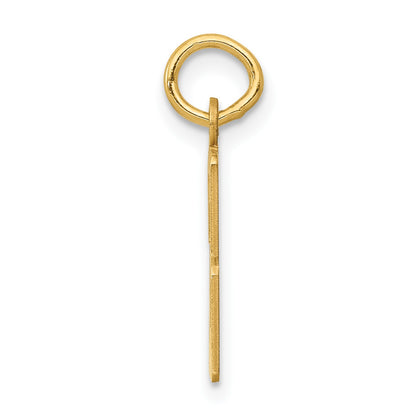 14k Small Elongated Number 53 Charm