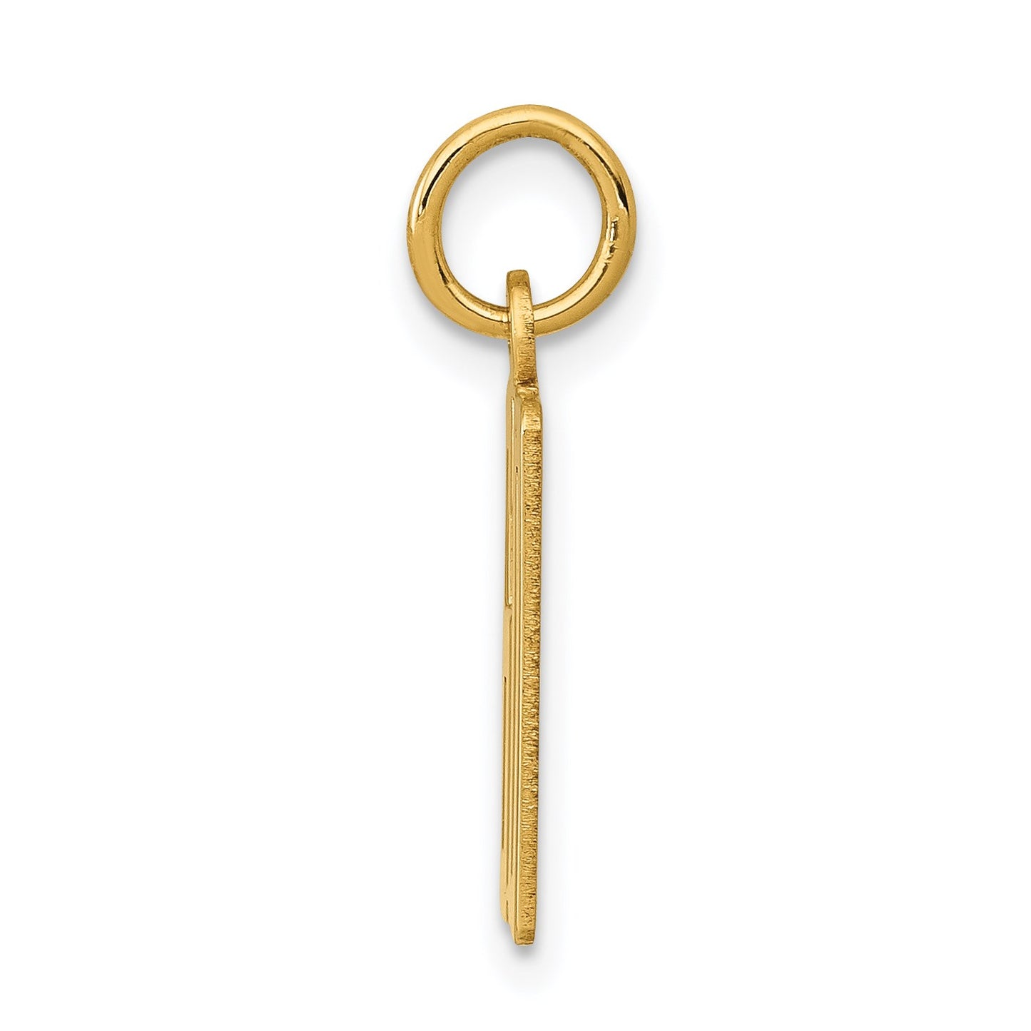 14k Small Elongated Number 60 Charm