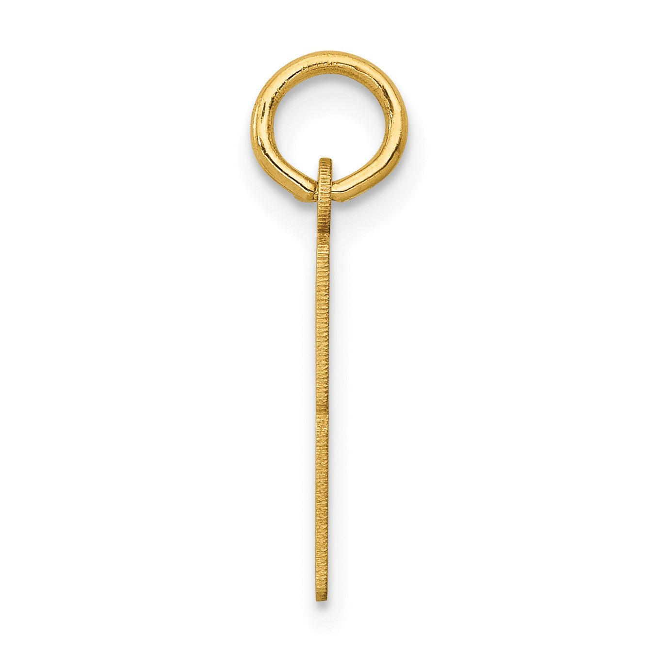 14k Small Elongated Number 83 Charm