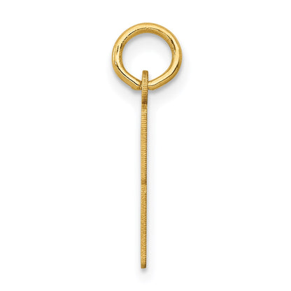 14k Small Elongated Number 83 Charm