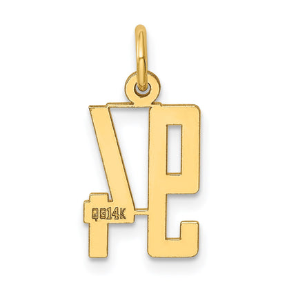 14k Small Elongated Number 94 Charm
