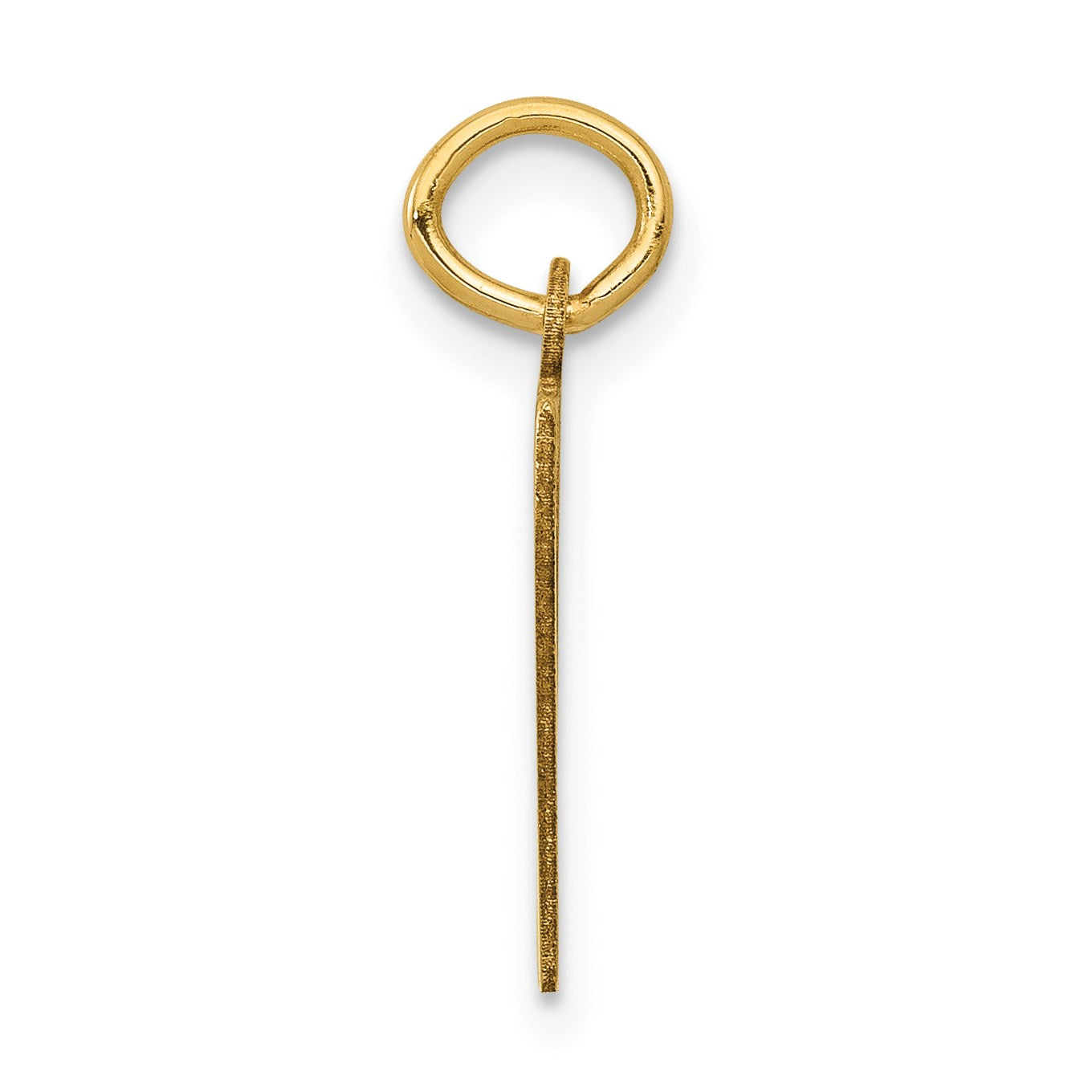 14k Small Elongated Number 97 Charm