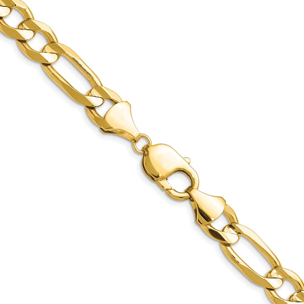 14k 10.0mm Concave Open Figaro Chain