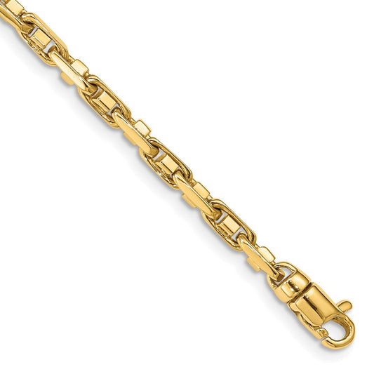 14K 20 inch 3.8mm Polished Fancy Link with Lobster Clasp Chain