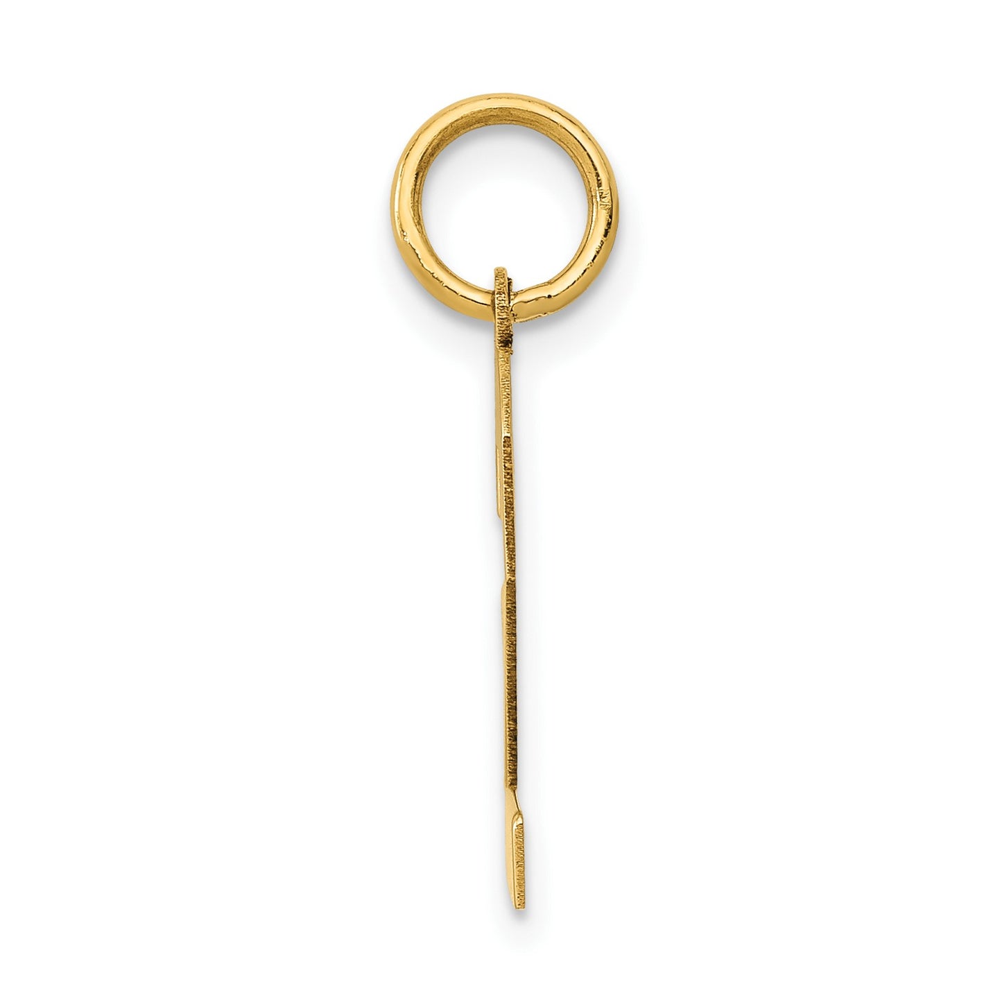 14k Medium Polished Number 2 Charm