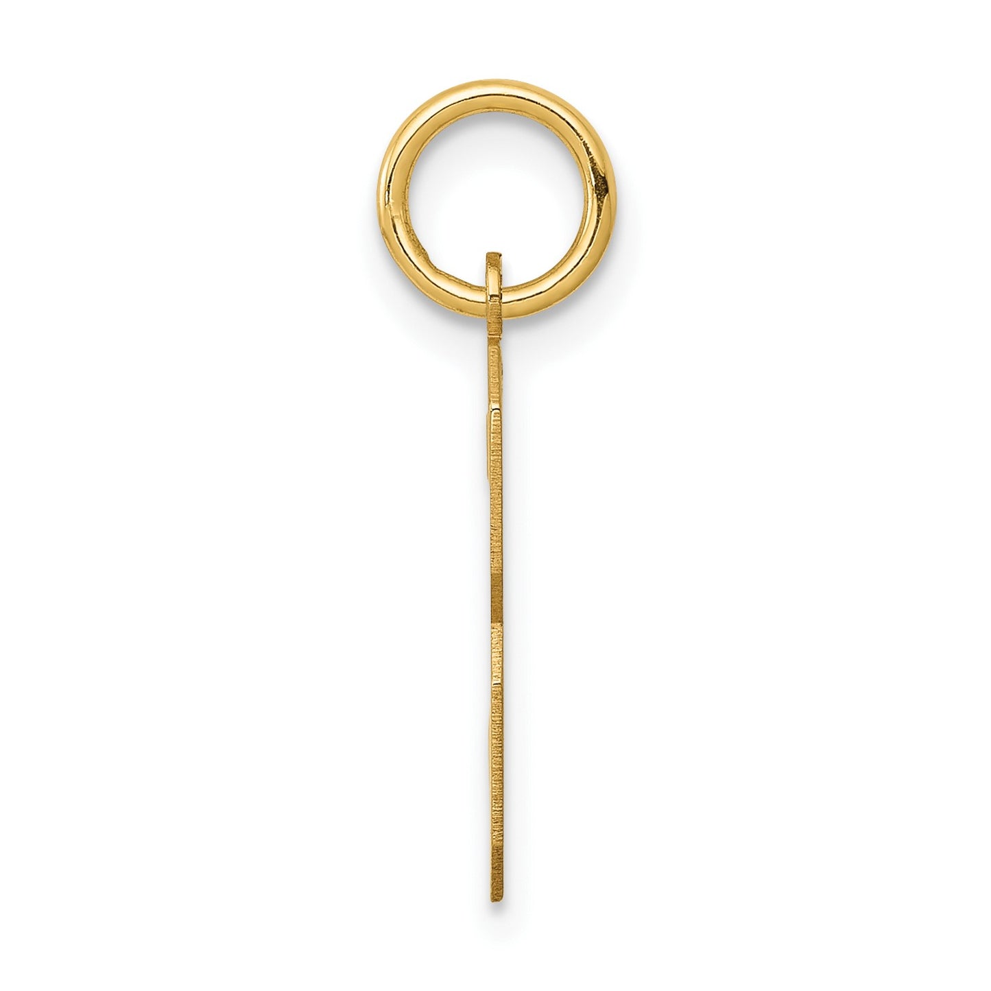 14k Medium Polished Number 3 Charm