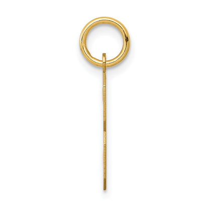 14k Medium Polished Number 3 Charm