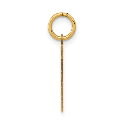 14k Medium Polished Number 7 Charm