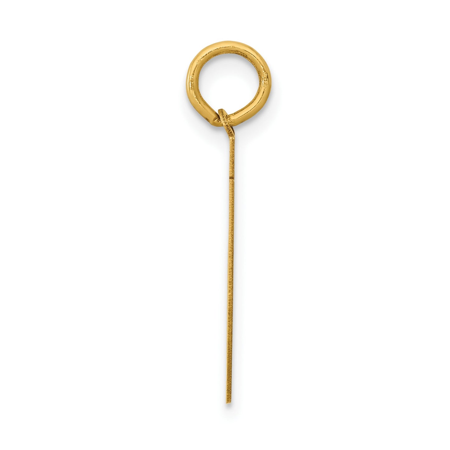 14k Medium Polished Number 71 Charm