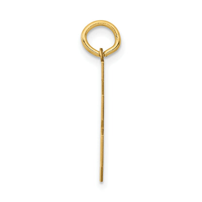 14k Medium Polished Number 78 Charm