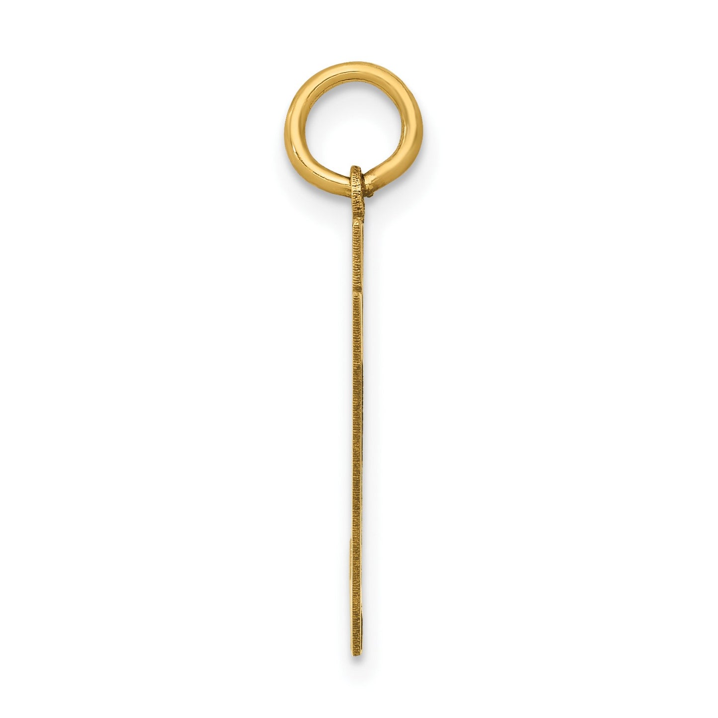 14k Medium Polished Number 97 Charm