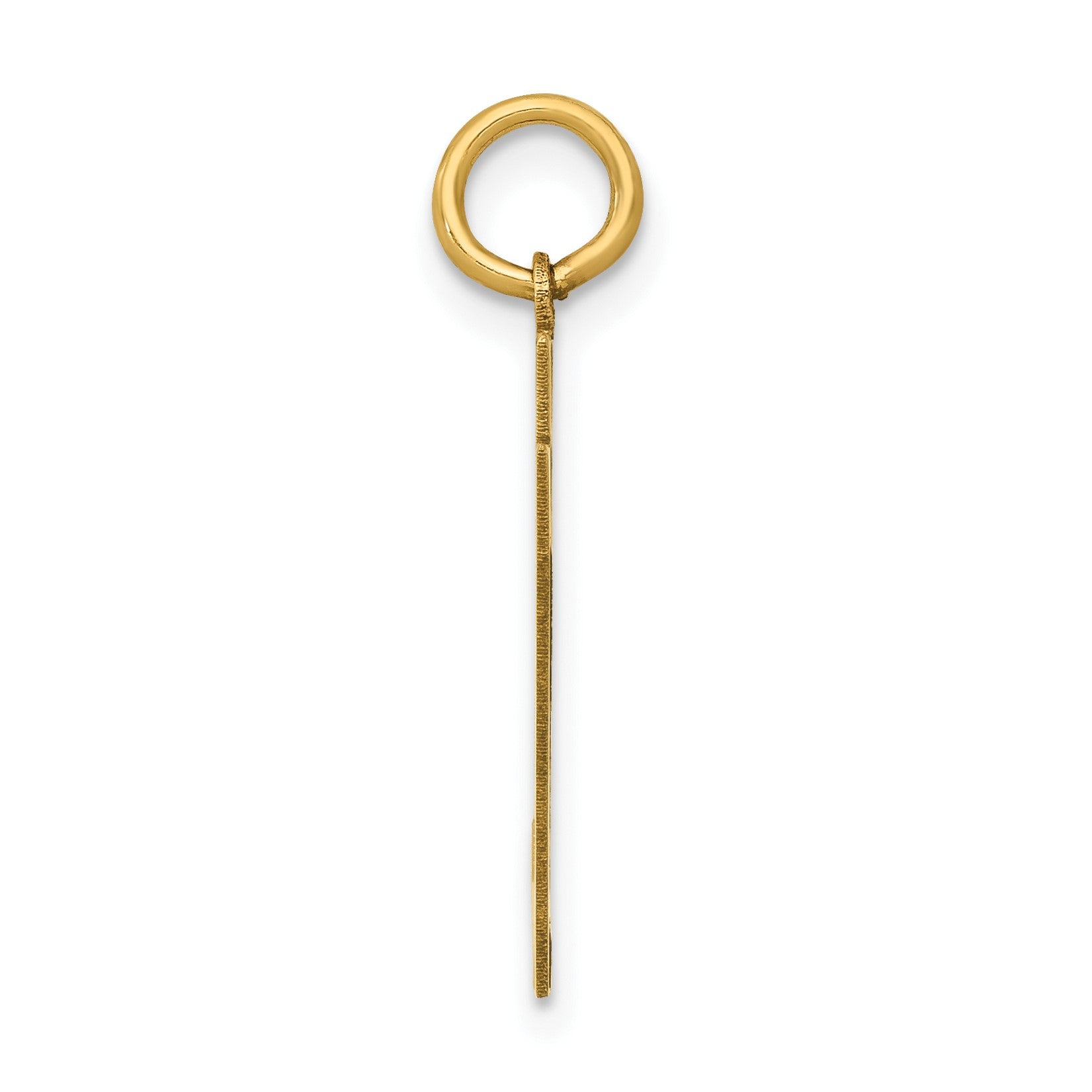14k Medium Polished Number 97 Charm