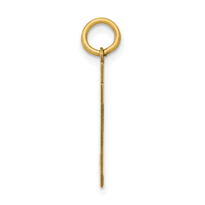 14k Medium Polished Number 97 Charm
