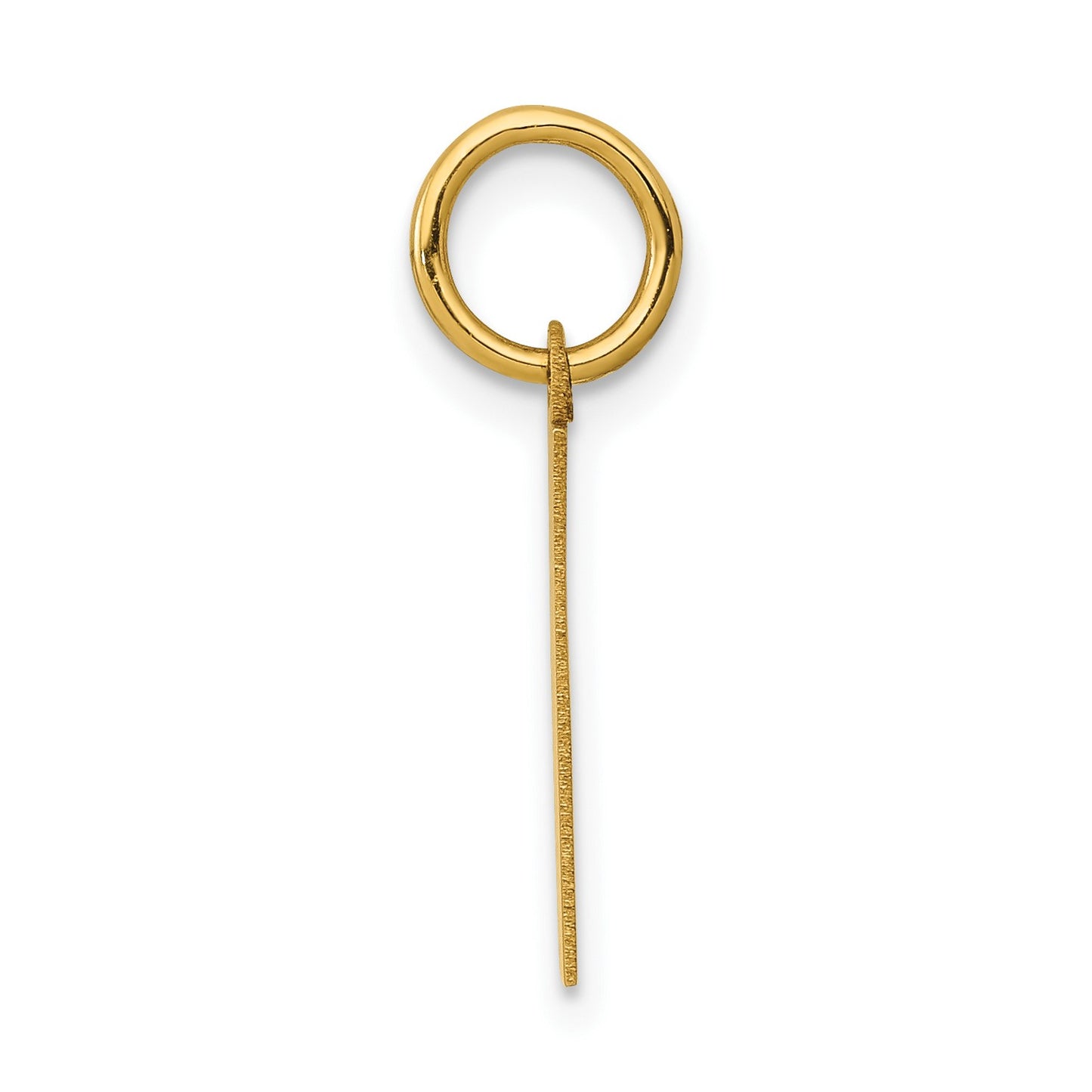 14k Small Polished Number 1 Charm