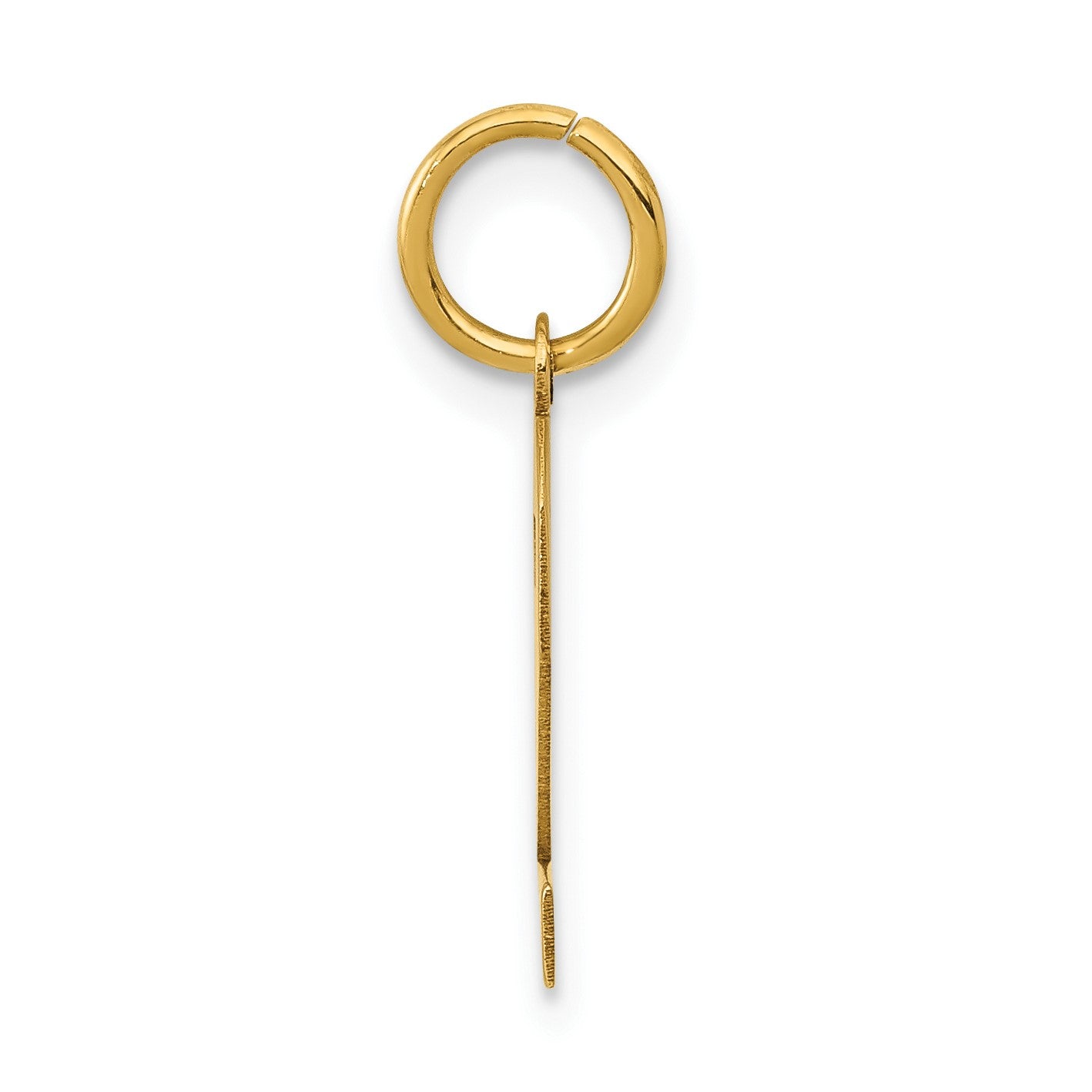 14k Small Polished Number 2 Charm