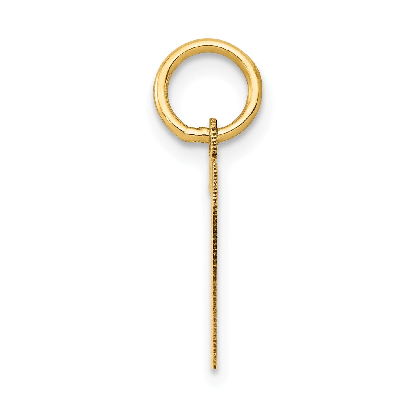 14k Small Polished Number 7 Charm