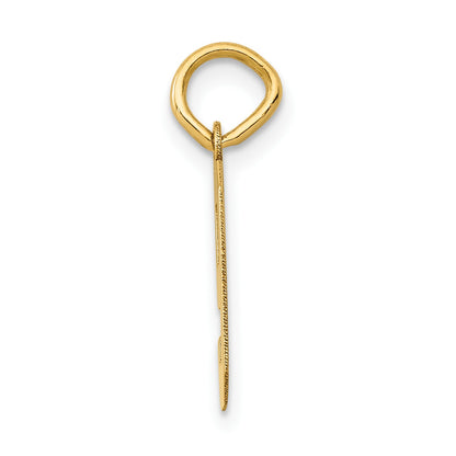 14k Small Polished Number 9 Charm