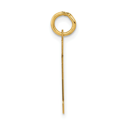 14k Small Polished Number 12 Charm