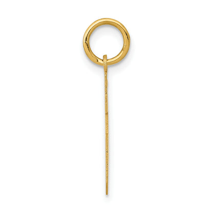 14k Small Polished Number 15 Charm