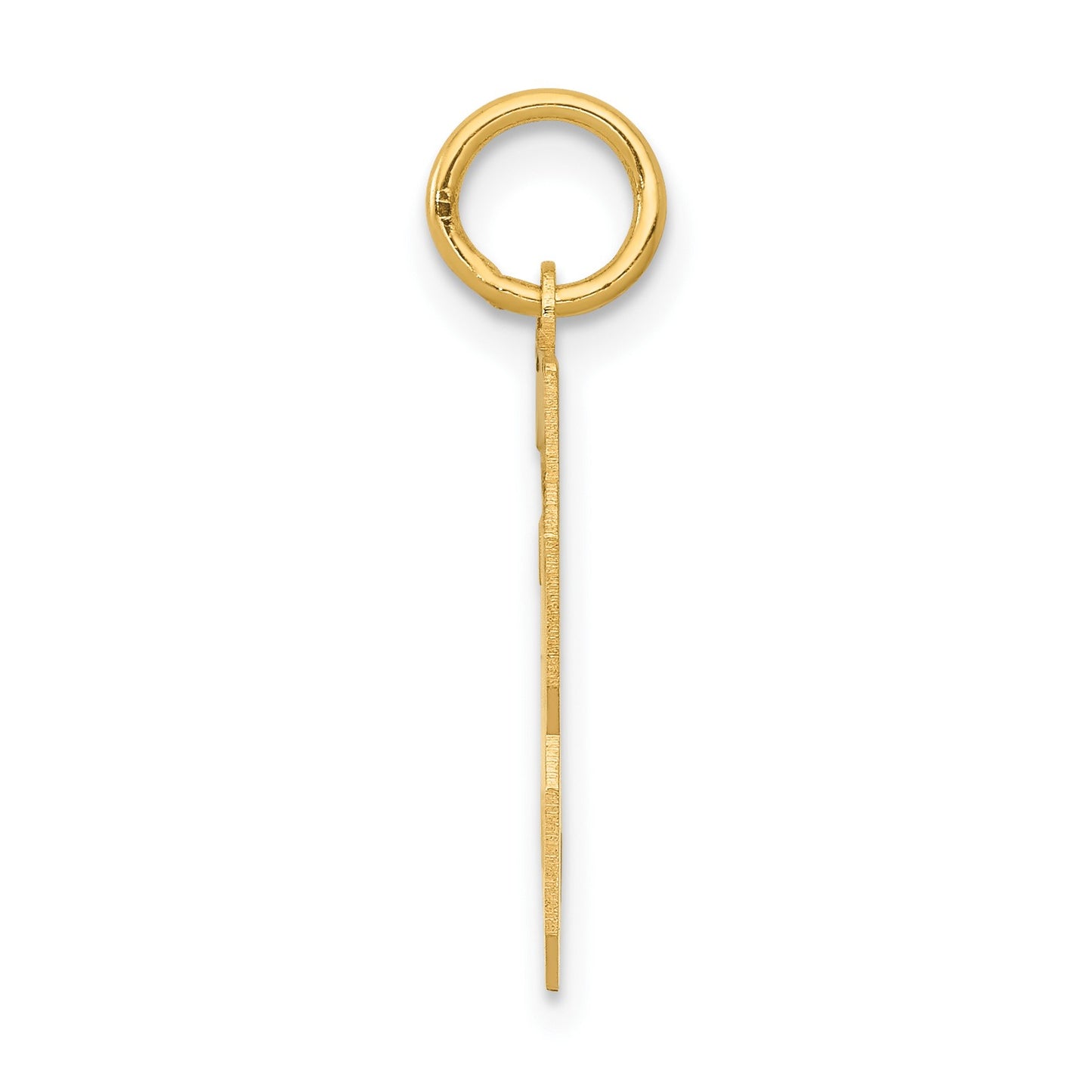 14k Small Polished Number 33 Charm