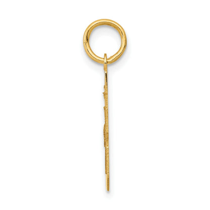 14k Small Polished Number 48 Charm